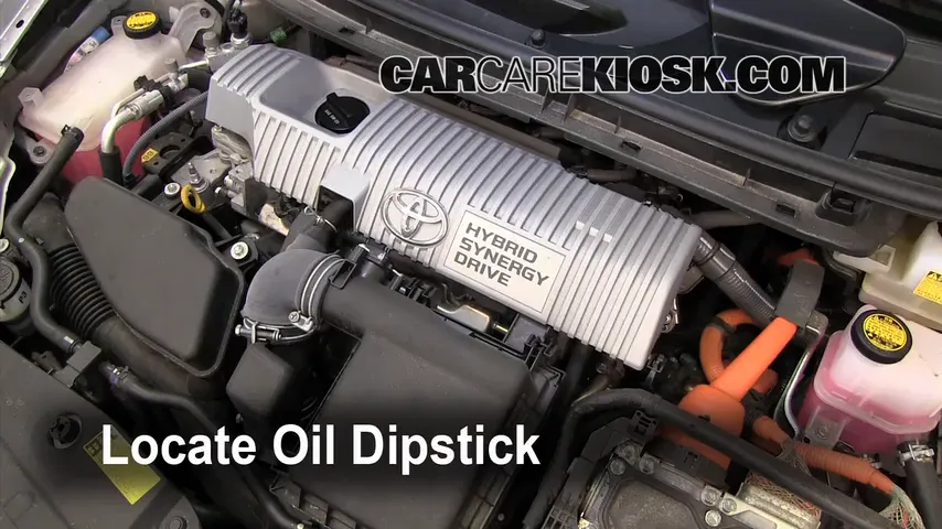 2010 Toyota Prius 1.8L 4 Cyl. Oil Check Oil Level